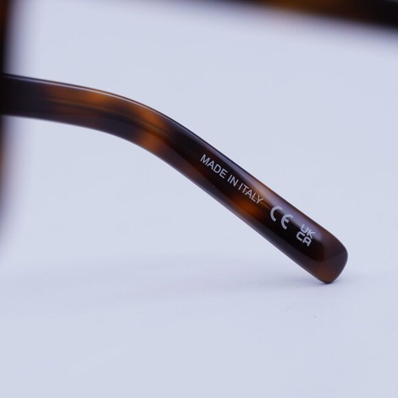 Saint Laurent SL599OPT 002 Eyeglasses Dark Havana 58mm Square Frame - Picture 5 of 11